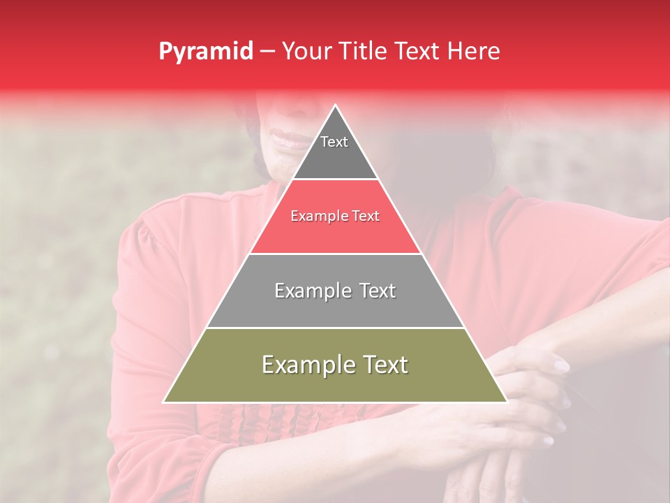Serious Sitting Bench PowerPoint Template