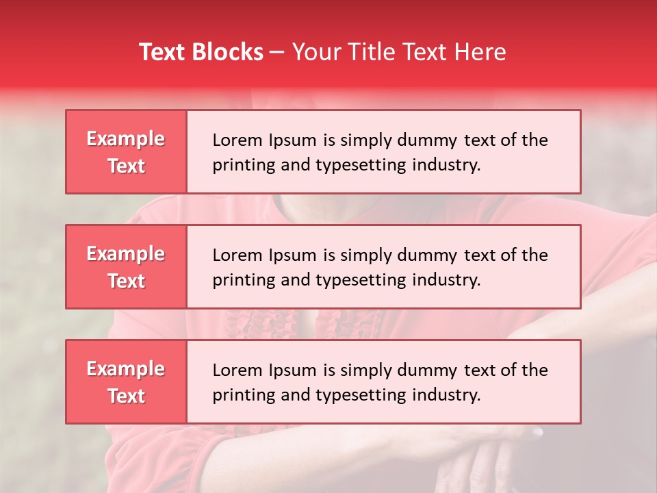 Serious Sitting Bench PowerPoint Template
