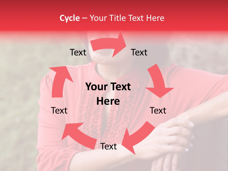 Serious Sitting Bench PowerPoint Template