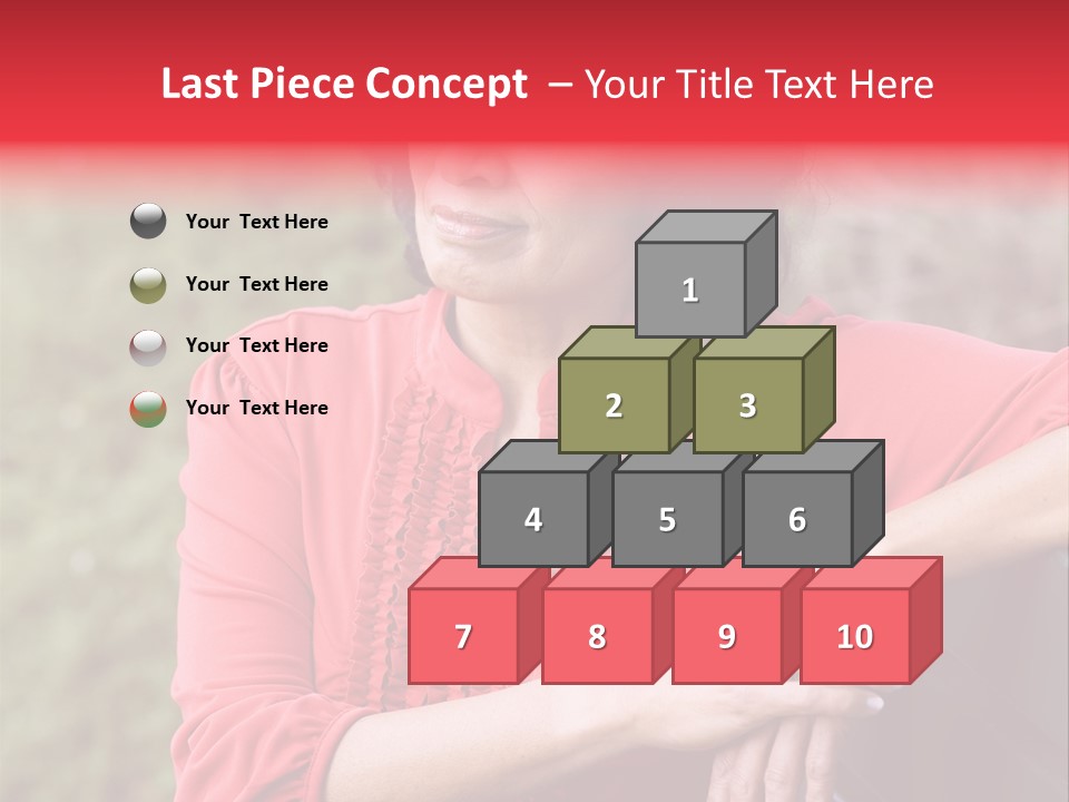 Serious Sitting Bench PowerPoint Template