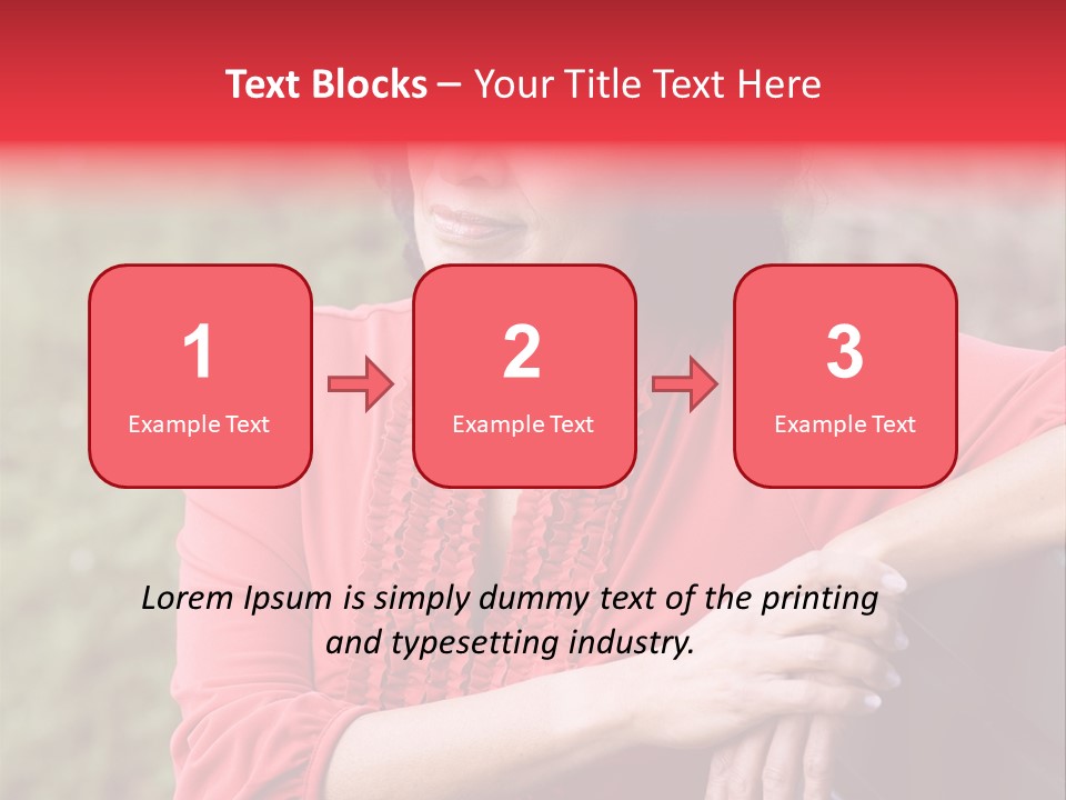 Serious Sitting Bench PowerPoint Template
