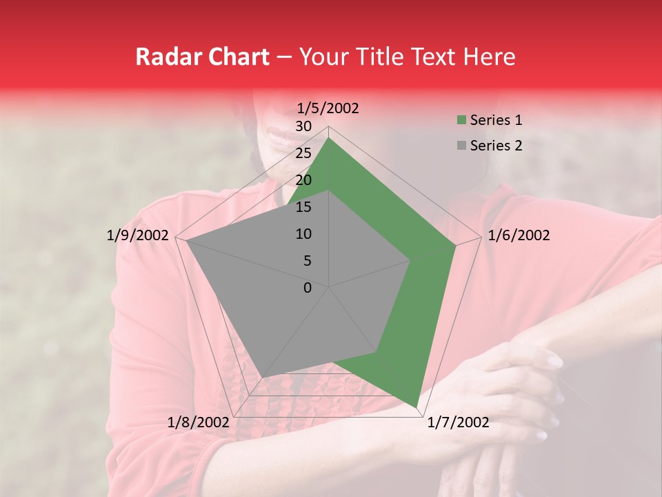 Serious Sitting Bench PowerPoint Template