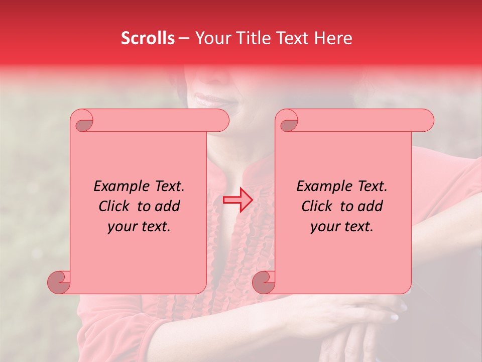Serious Sitting Bench PowerPoint Template
