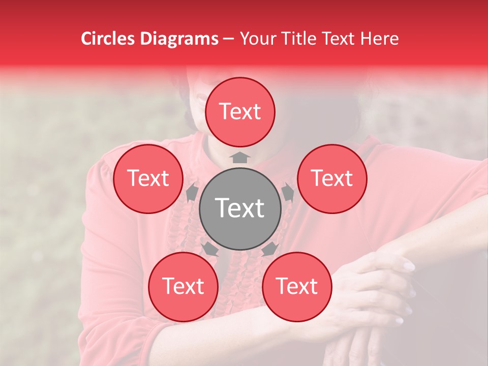 Serious Sitting Bench PowerPoint Template