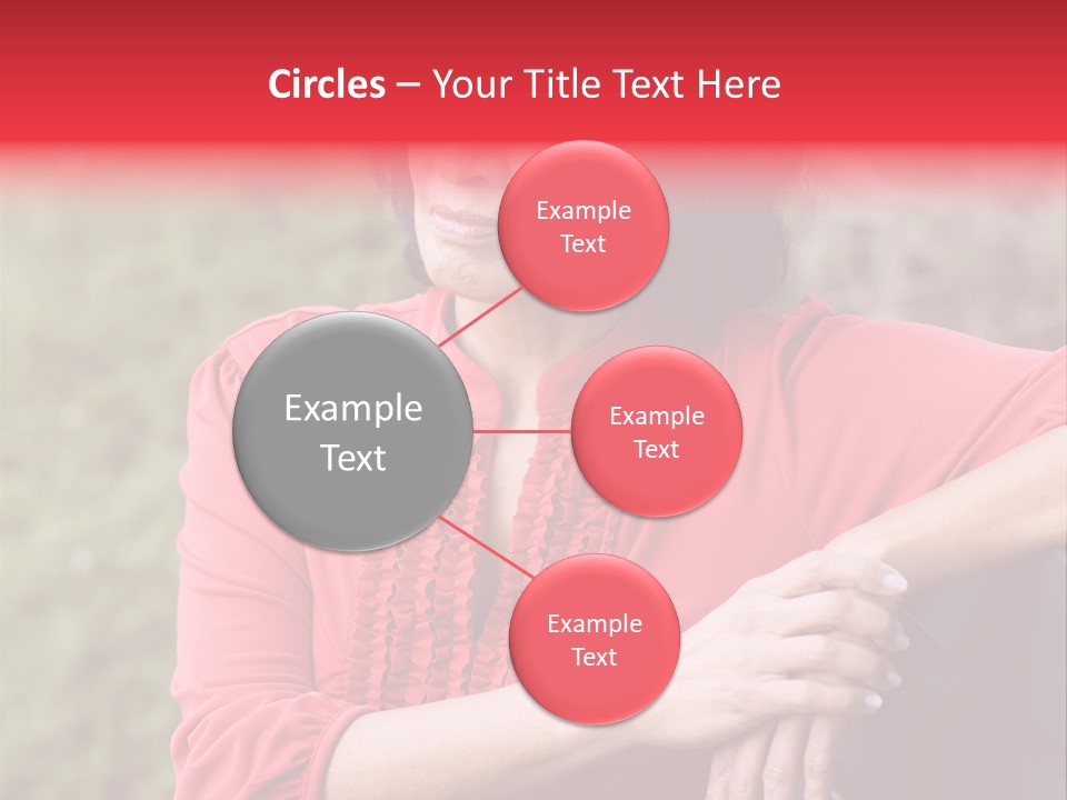 Serious Sitting Bench PowerPoint Template