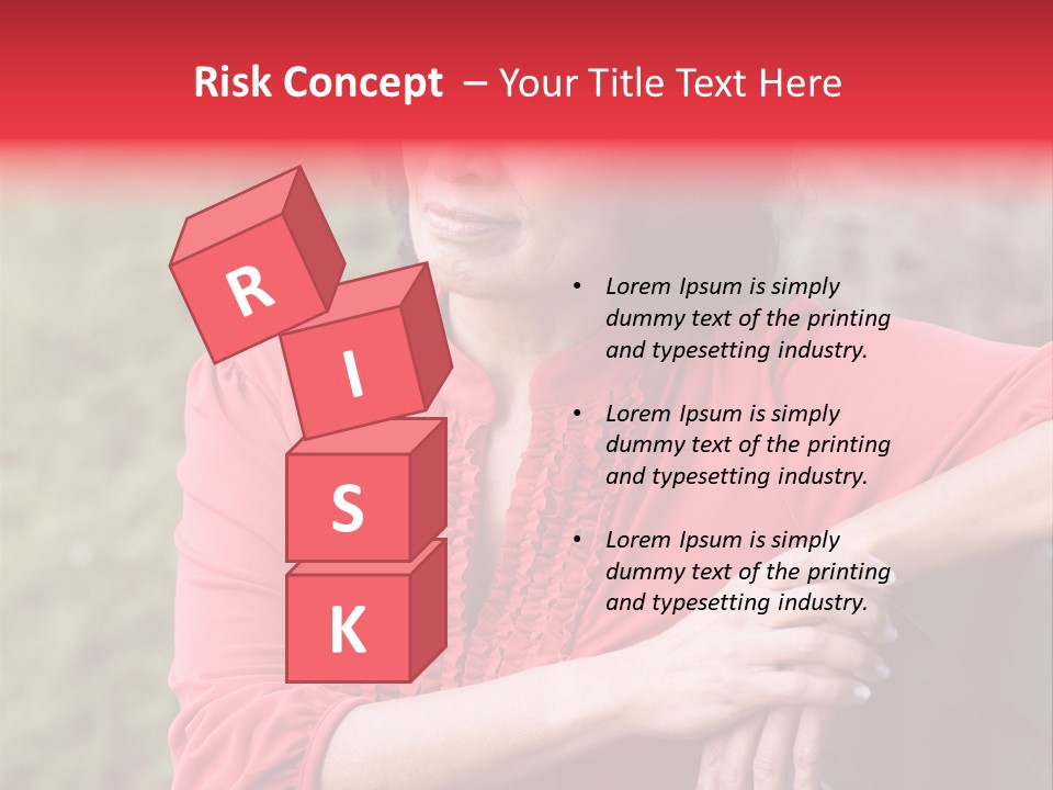 Serious Sitting Bench PowerPoint Template