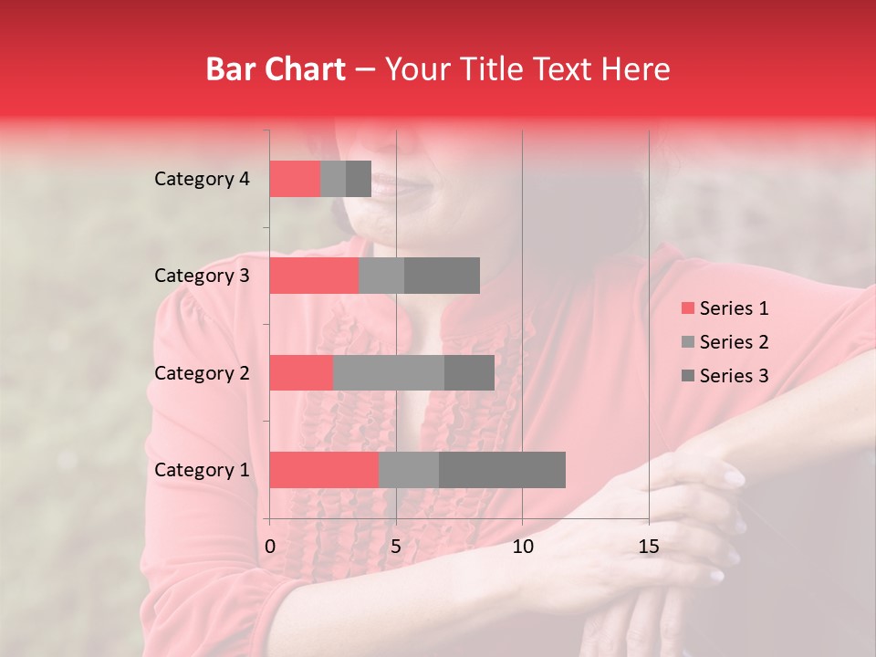 Serious Sitting Bench PowerPoint Template