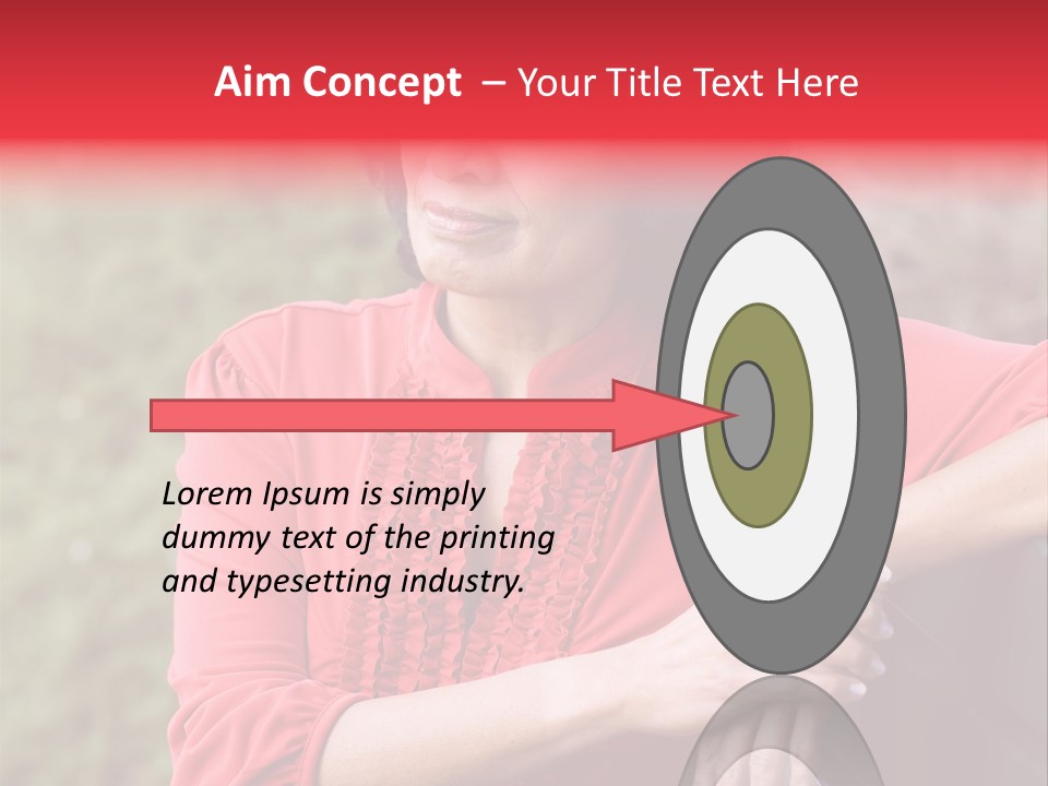 Serious Sitting Bench PowerPoint Template