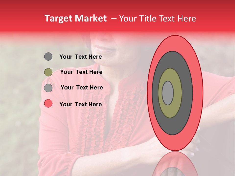 Serious Sitting Bench PowerPoint Template