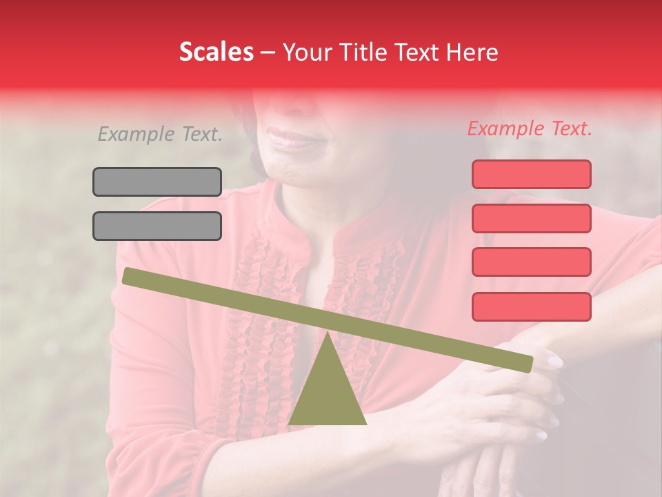Serious Sitting Bench PowerPoint Template