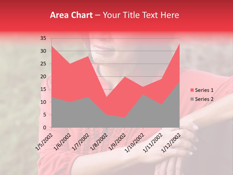 Serious Sitting Bench PowerPoint Template