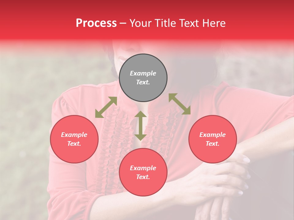 Serious Sitting Bench PowerPoint Template