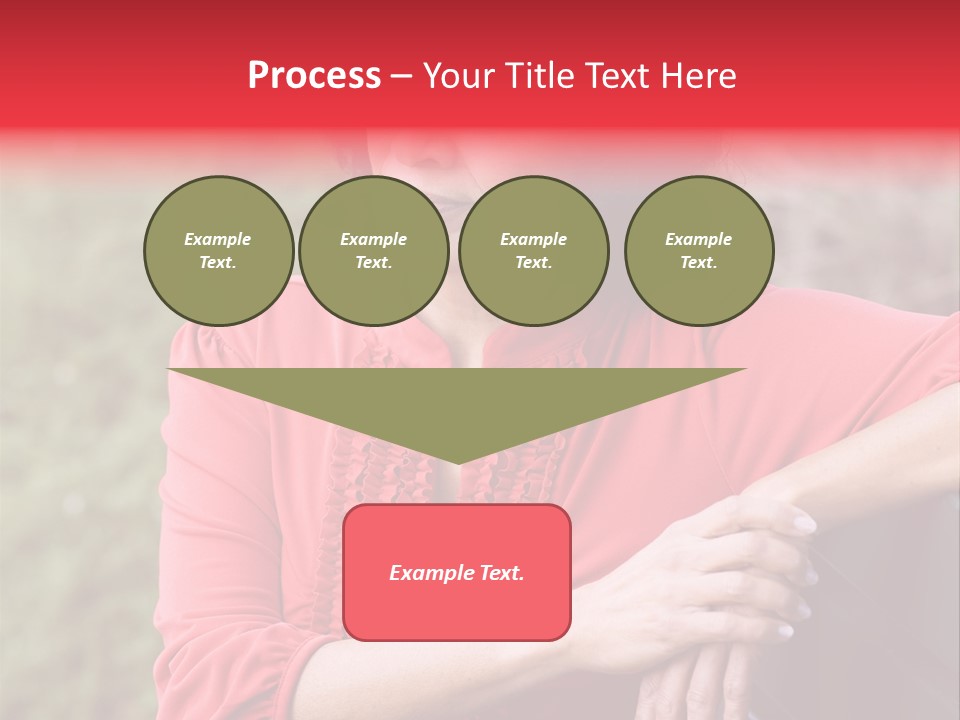 Serious Sitting Bench PowerPoint Template