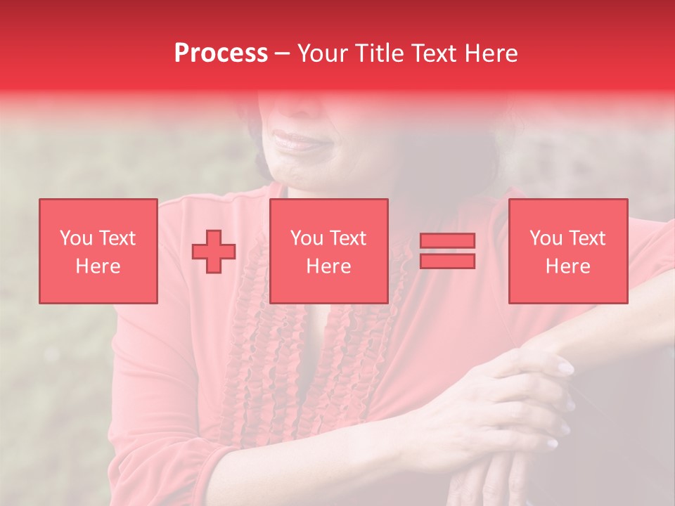 Serious Sitting Bench PowerPoint Template