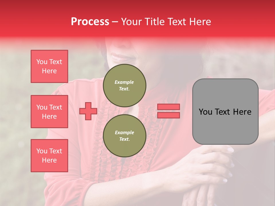 Serious Sitting Bench PowerPoint Template