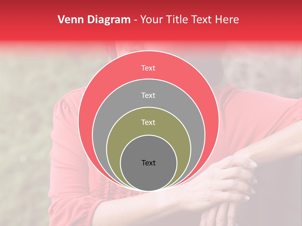 Serious Sitting Bench PowerPoint Template