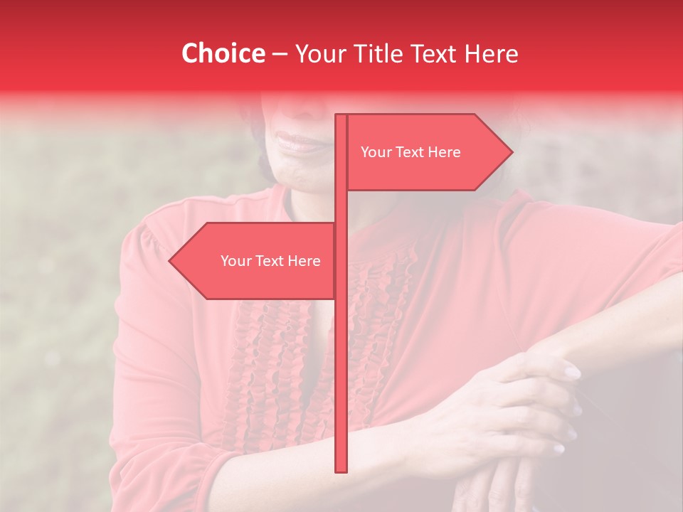 Serious Sitting Bench PowerPoint Template