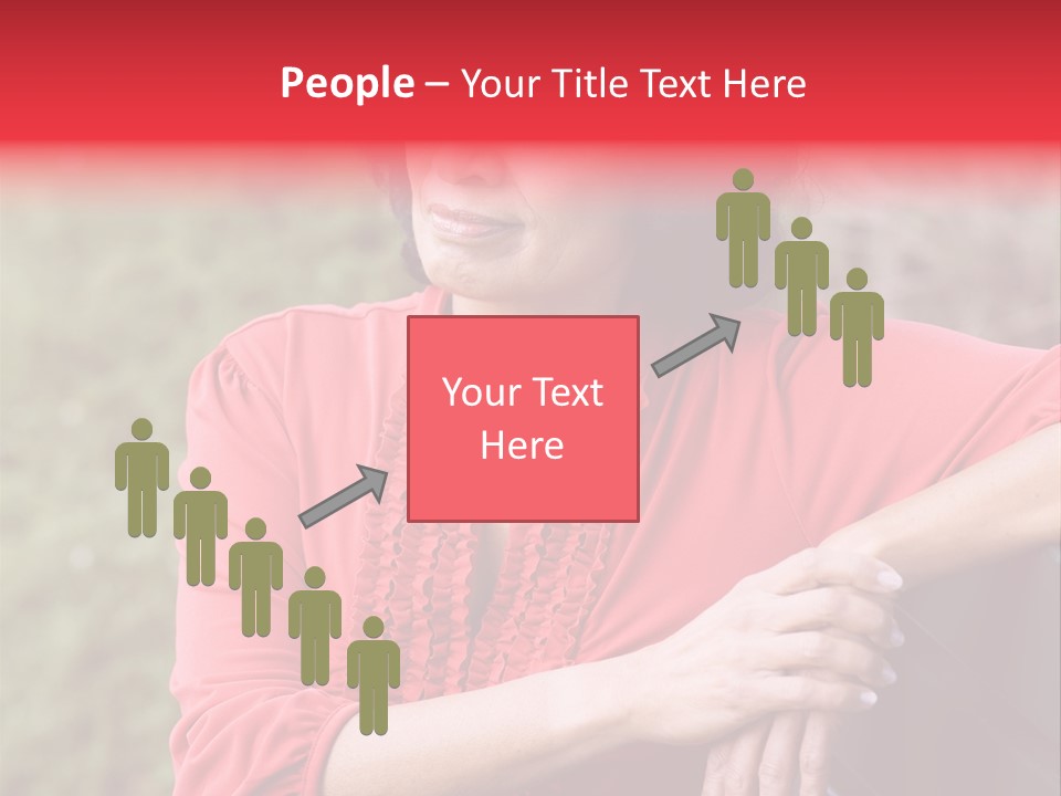 Serious Sitting Bench PowerPoint Template