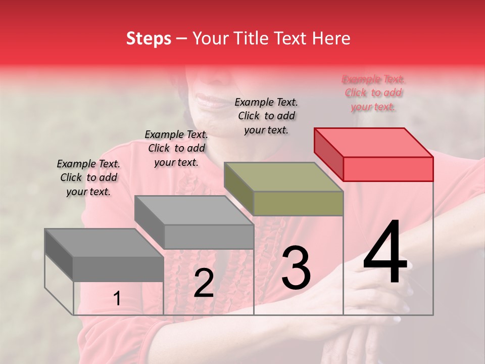 Serious Sitting Bench PowerPoint Template