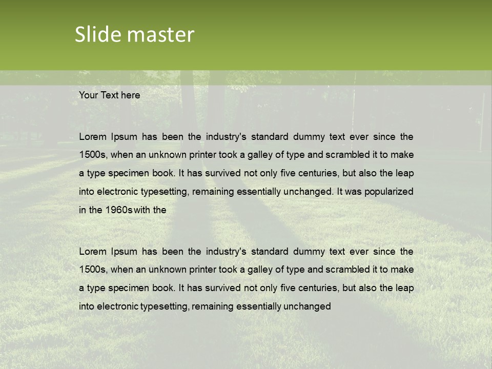 Leafy Setting Beautiful PowerPoint Template