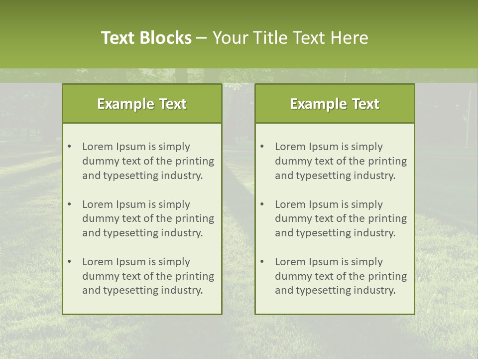 Leafy Setting Beautiful PowerPoint Template