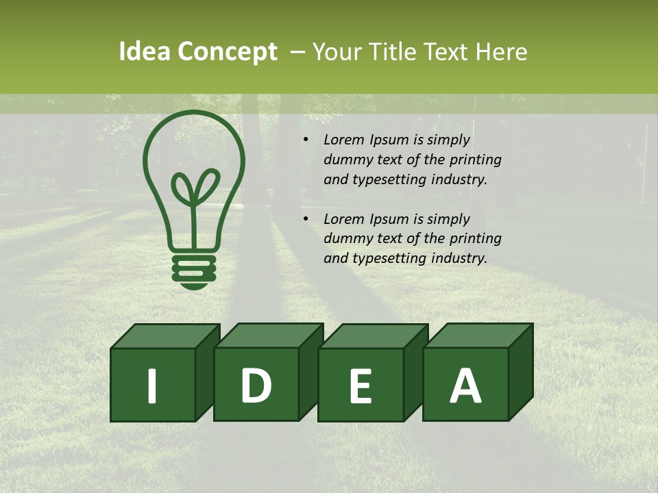 Leafy Setting Beautiful PowerPoint Template