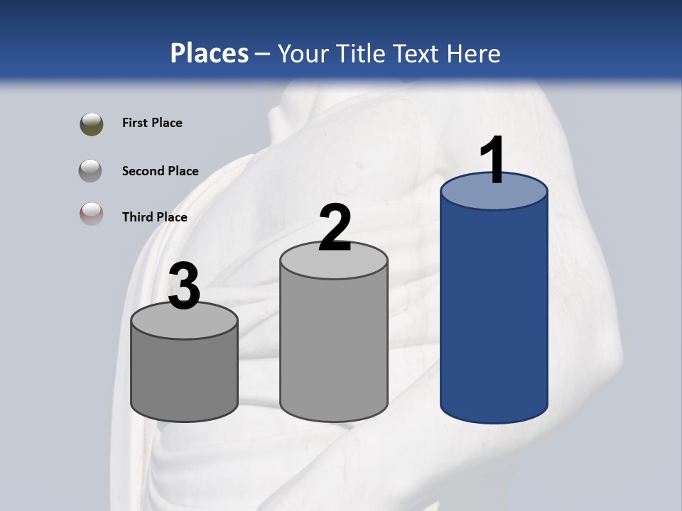 A Statue Of A Man Holding A Book Powerpoint Template PowerPoint Template