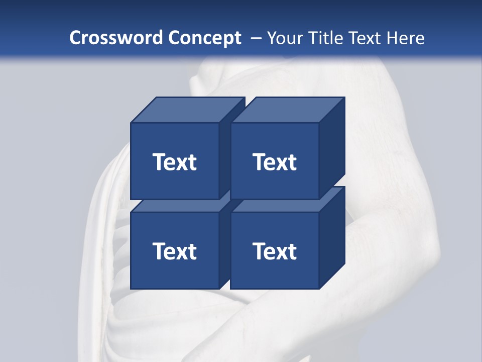 A Statue Of A Man Holding A Book Powerpoint Template PowerPoint Template