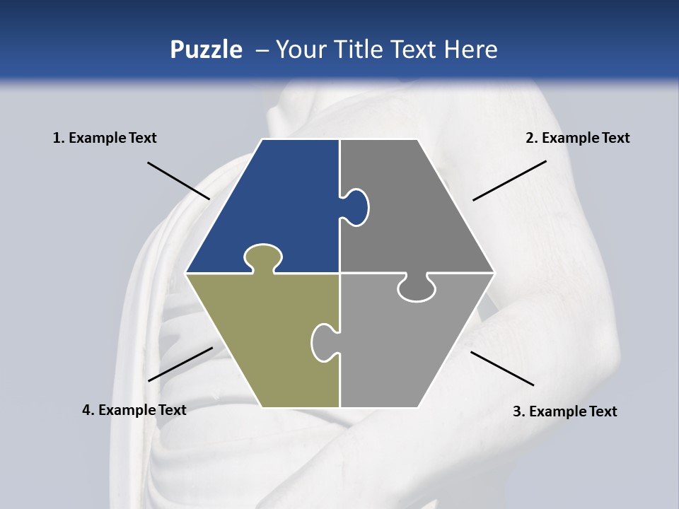 A Statue Of A Man Holding A Book Powerpoint Template PowerPoint Template