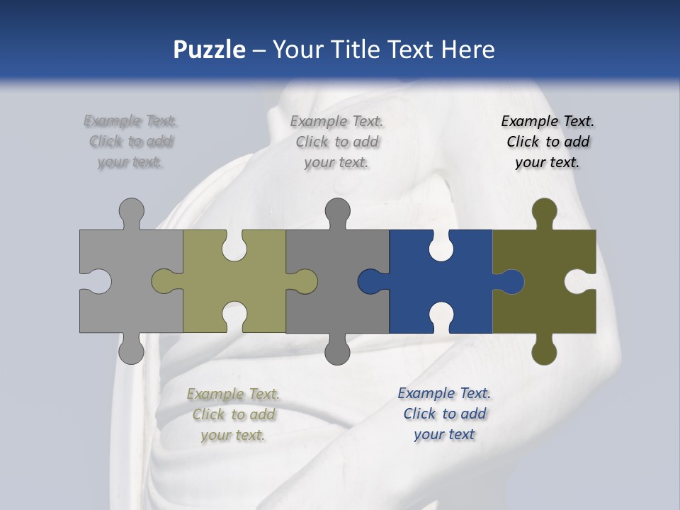 A Statue Of A Man Holding A Book Powerpoint Template PowerPoint Template