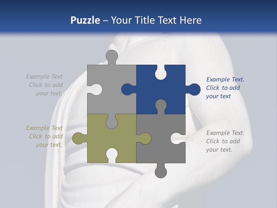 A Statue Of A Man Holding A Book Powerpoint Template PowerPoint Template