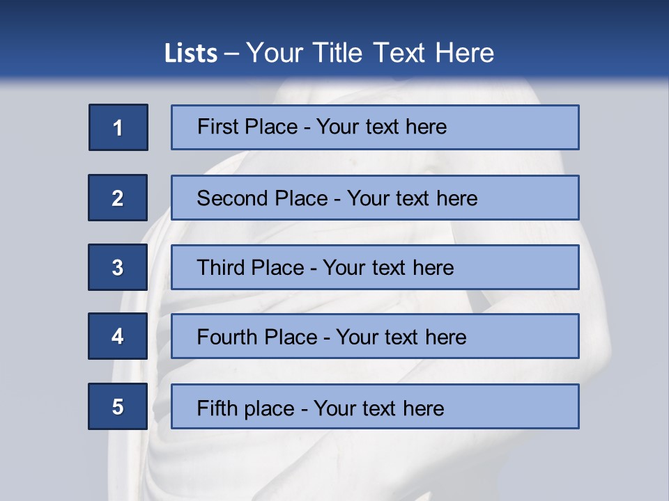 A Statue Of A Man Holding A Book Powerpoint Template PowerPoint Template
