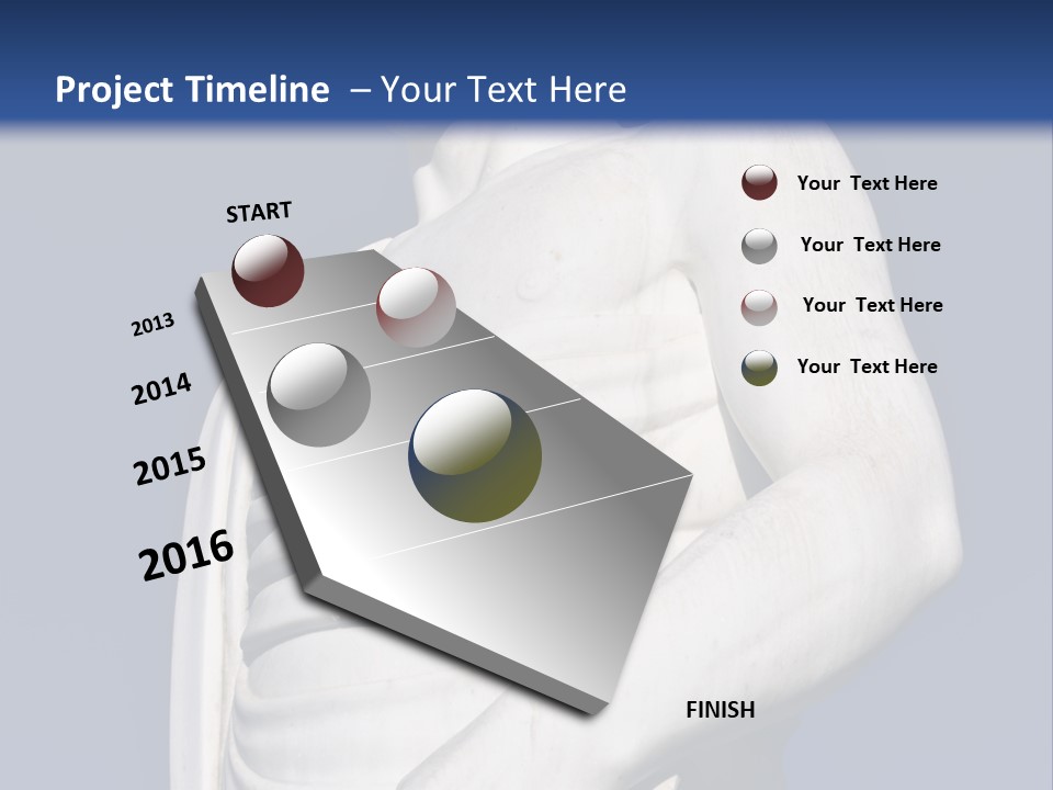 A Statue Of A Man Holding A Book Powerpoint Template PowerPoint Template