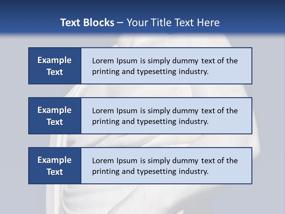 A Statue Of A Man Holding A Book Powerpoint Template PowerPoint Template