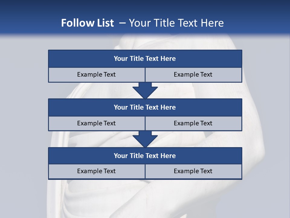 A Statue Of A Man Holding A Book Powerpoint Template PowerPoint Template