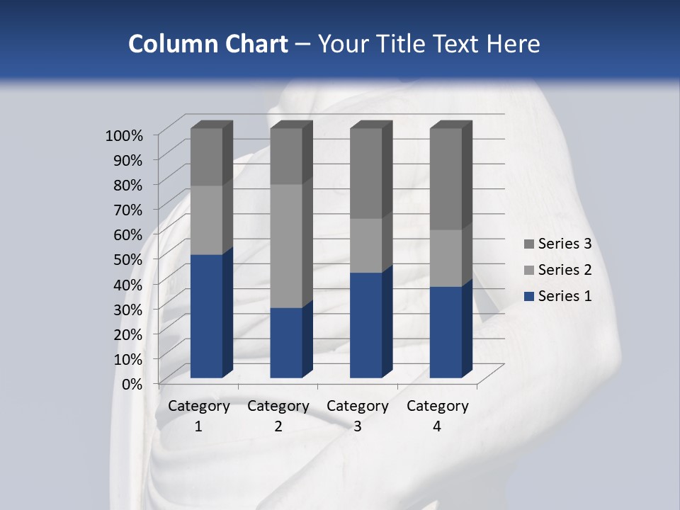 A Statue Of A Man Holding A Book Powerpoint Template PowerPoint Template