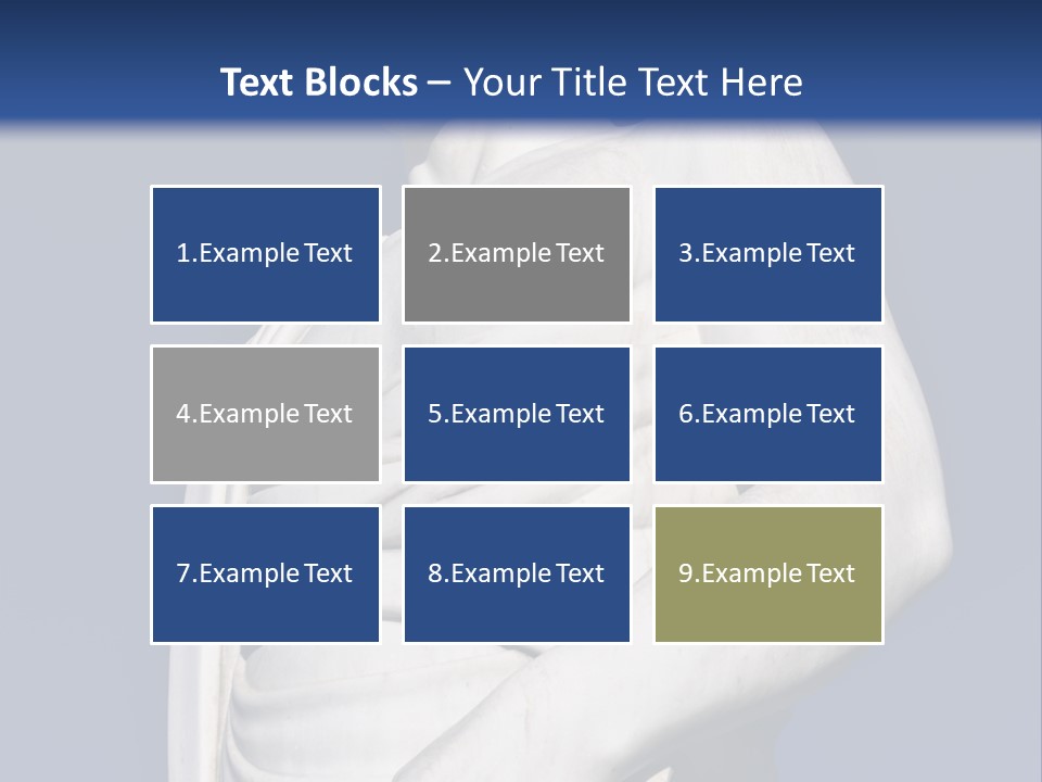 A Statue Of A Man Holding A Book Powerpoint Template PowerPoint Template