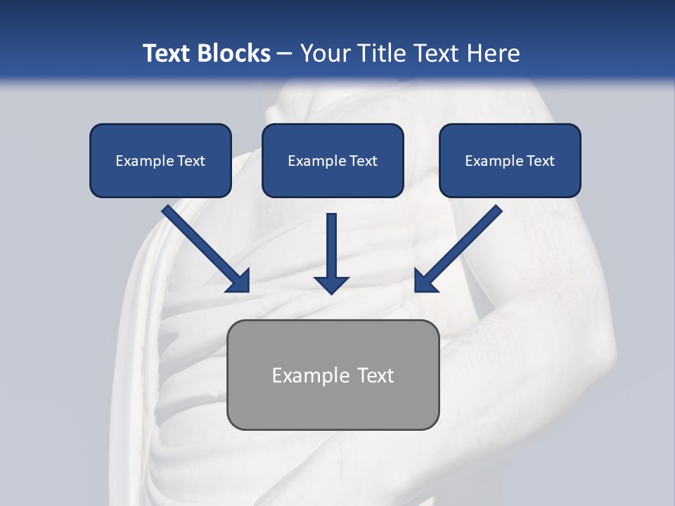 A Statue Of A Man Holding A Book Powerpoint Template PowerPoint Template