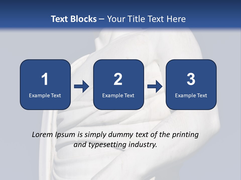 A Statue Of A Man Holding A Book Powerpoint Template PowerPoint Template