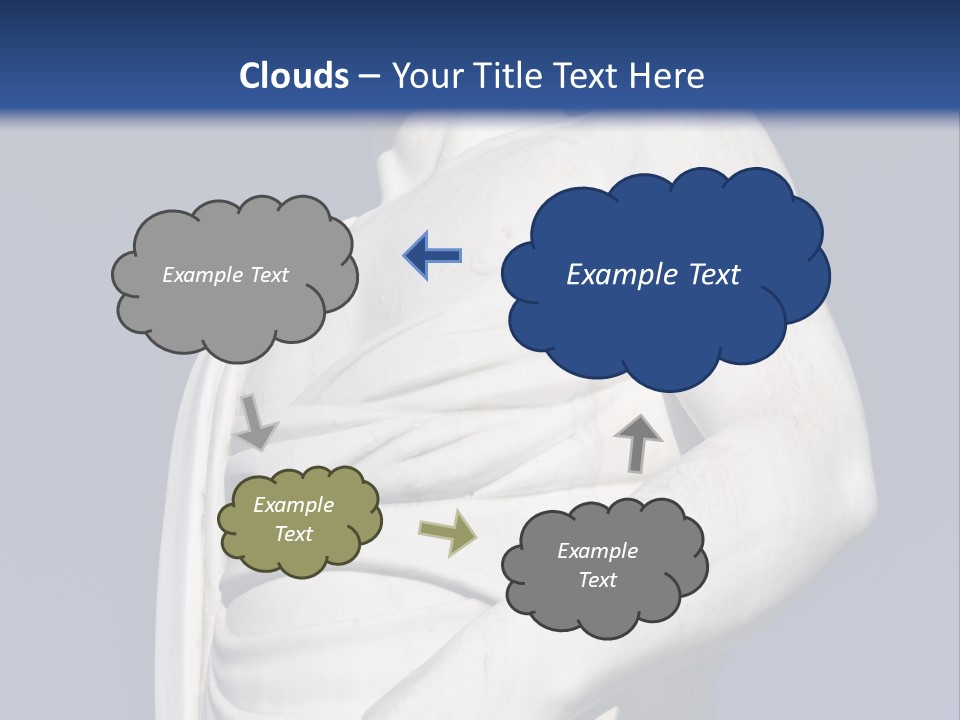 A Statue Of A Man Holding A Book Powerpoint Template PowerPoint Template