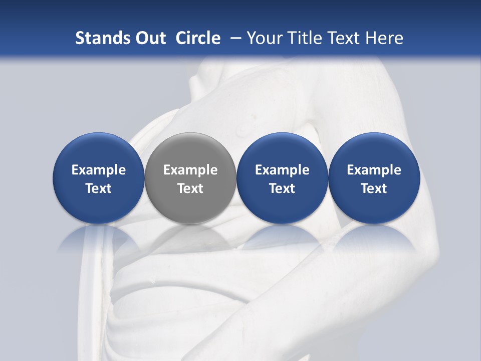 A Statue Of A Man Holding A Book Powerpoint Template PowerPoint Template