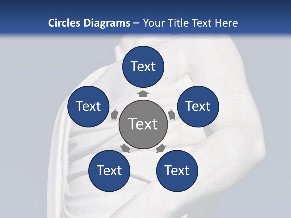 A Statue Of A Man Holding A Book Powerpoint Template PowerPoint Template