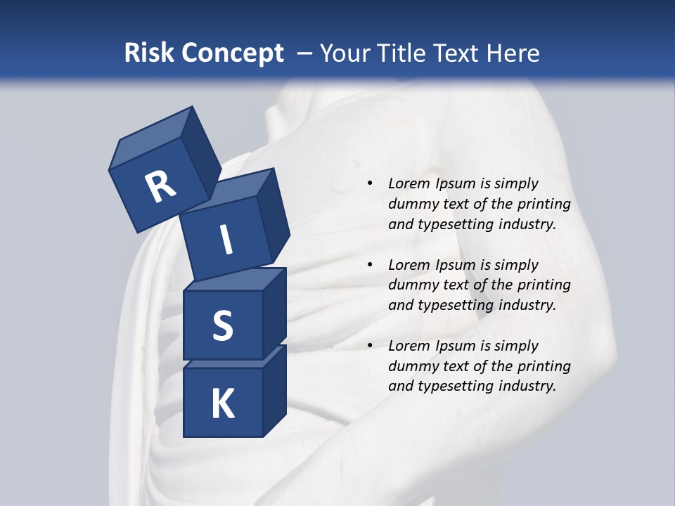 A Statue Of A Man Holding A Book Powerpoint Template PowerPoint Template