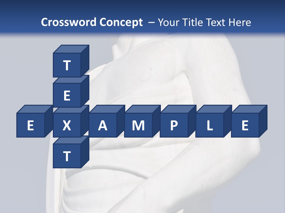 A Statue Of A Man Holding A Book Powerpoint Template PowerPoint Template