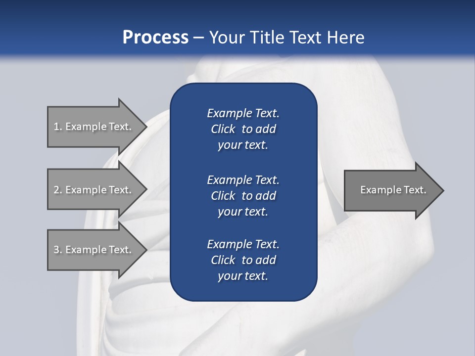A Statue Of A Man Holding A Book Powerpoint Template PowerPoint Template