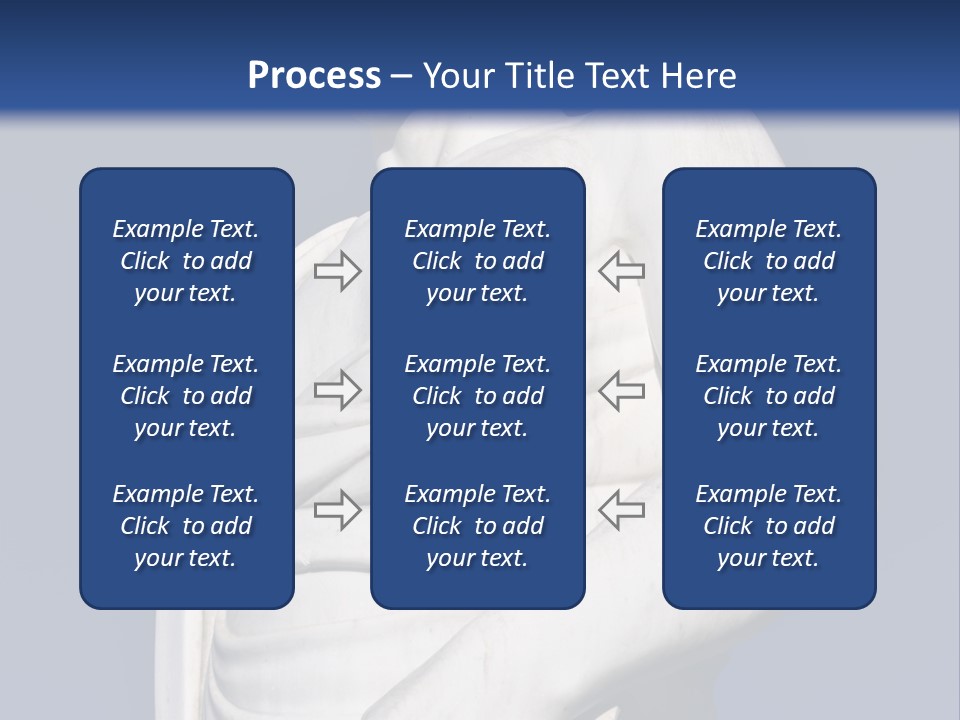 A Statue Of A Man Holding A Book Powerpoint Template PowerPoint Template