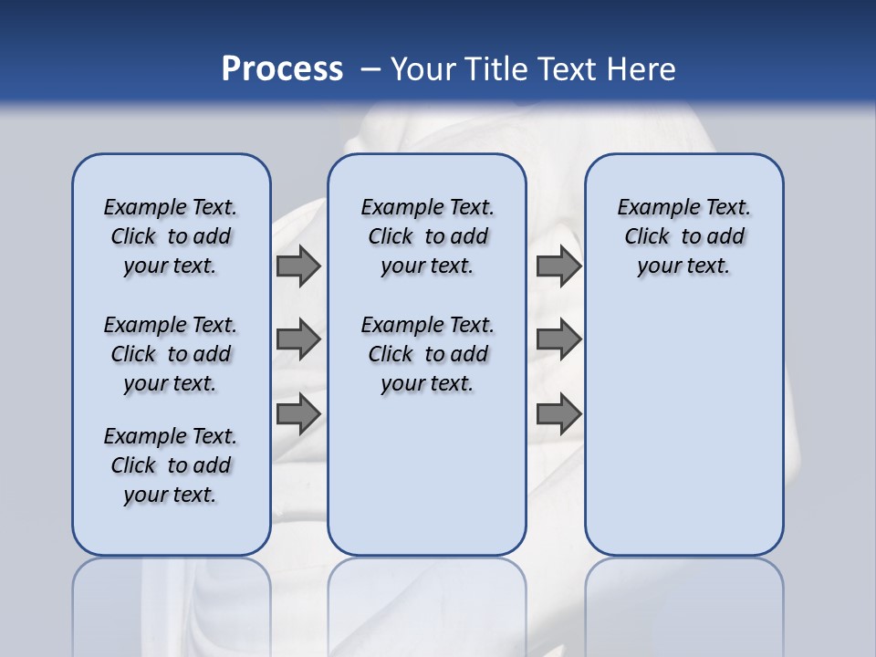 A Statue Of A Man Holding A Book Powerpoint Template PowerPoint Template