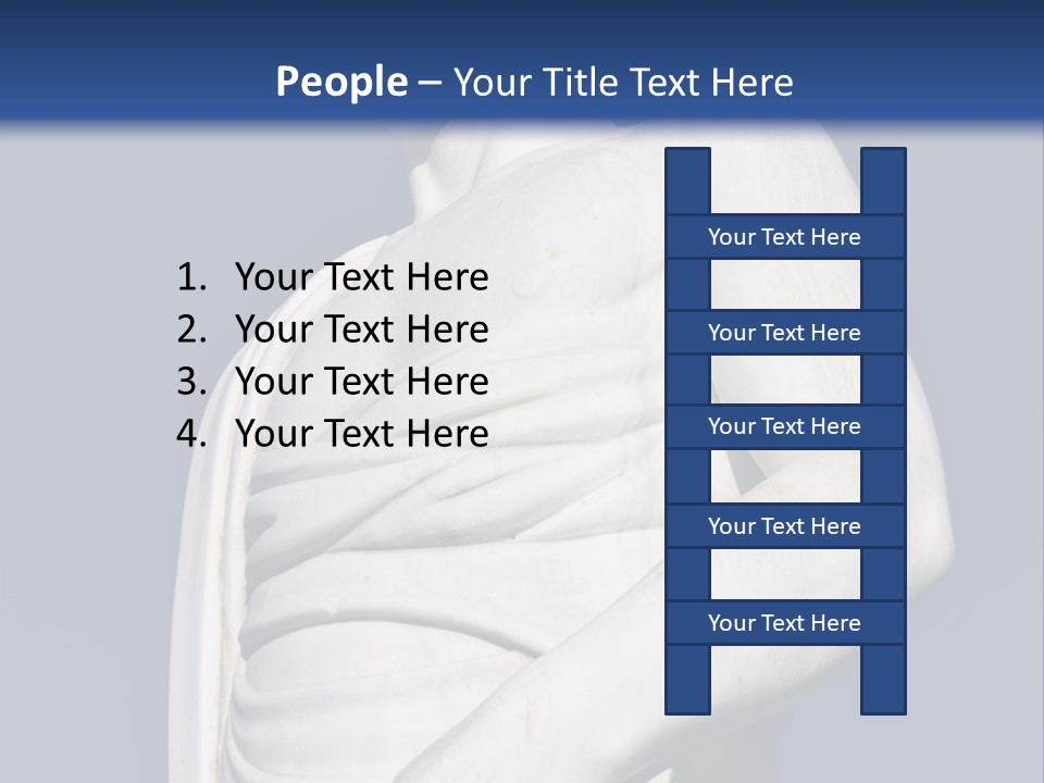 A Statue Of A Man Holding A Book Powerpoint Template PowerPoint Template