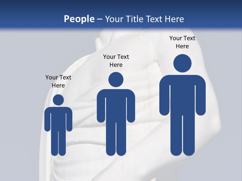 A Statue Of A Man Holding A Book Powerpoint Template PowerPoint Template