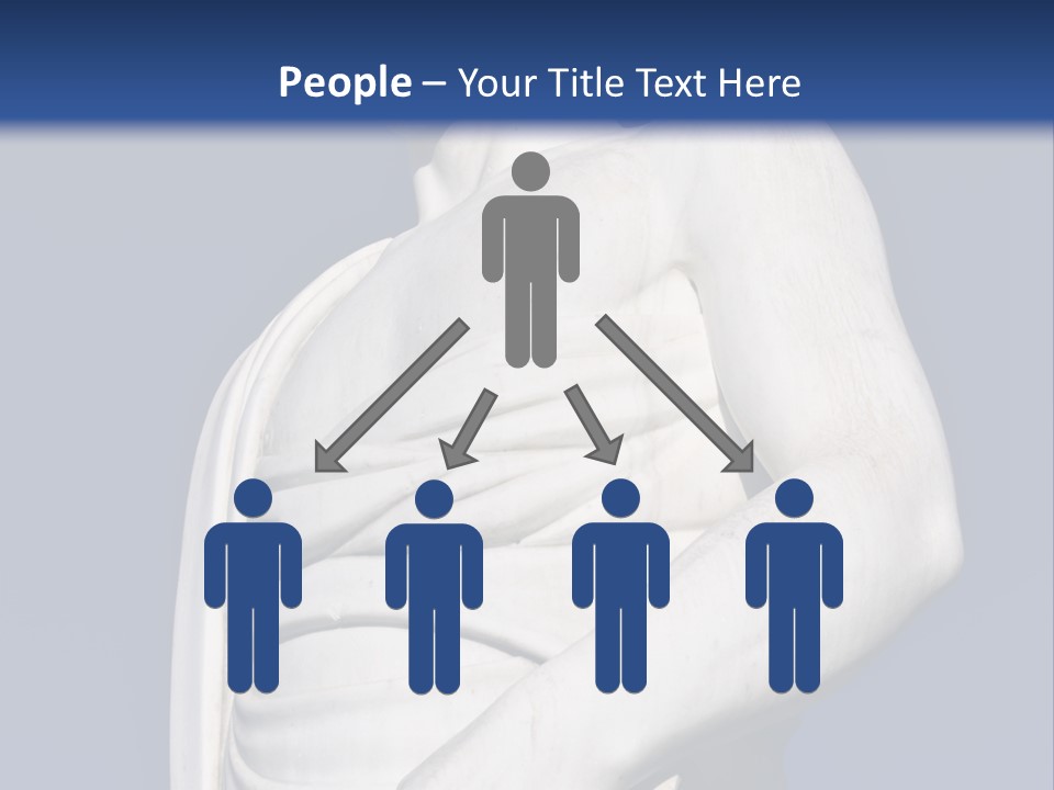 A Statue Of A Man Holding A Book Powerpoint Template PowerPoint Template